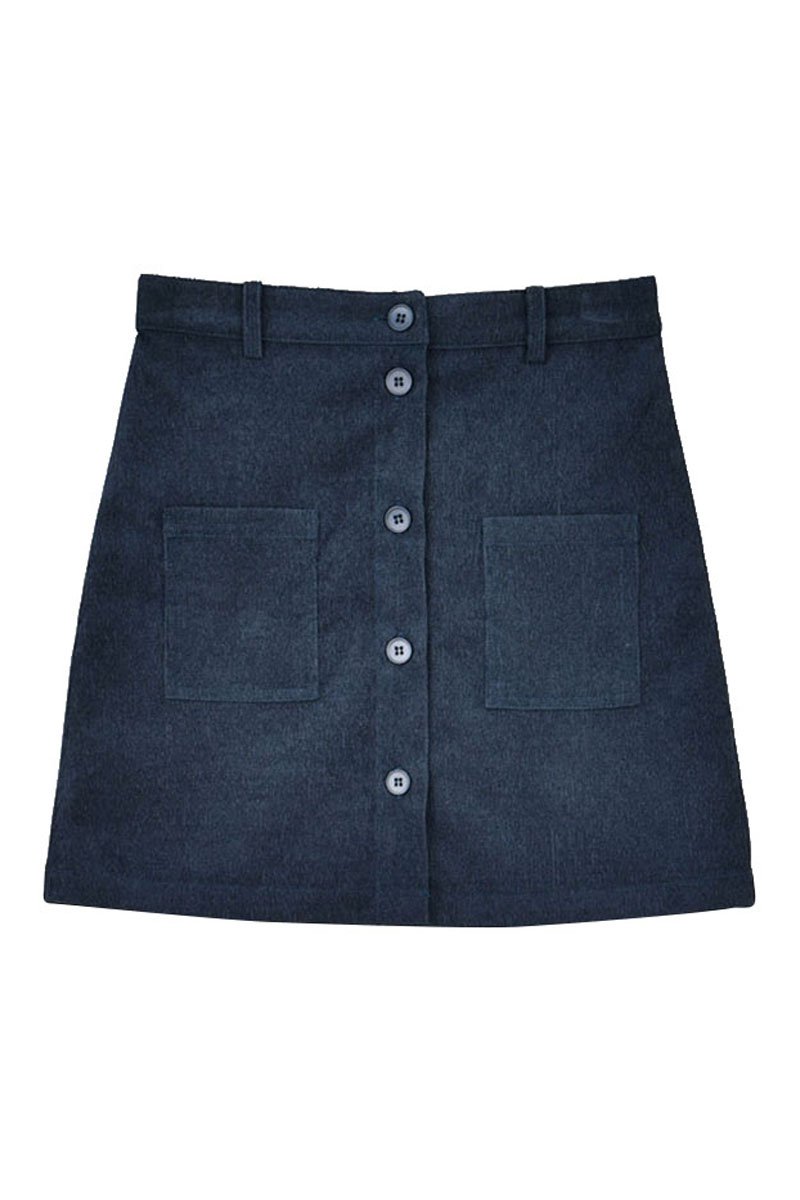 Straight Skirt - Dark Blue - Molly Girl - Child