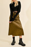 Jupe Midi - Kaki - Lili Sidonio - Femme