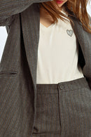 Blazer En Laine - Gris - Lili Sidonio - Femme