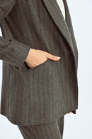 Blazer En Laine - Gris - Lili Sidonio - Femme