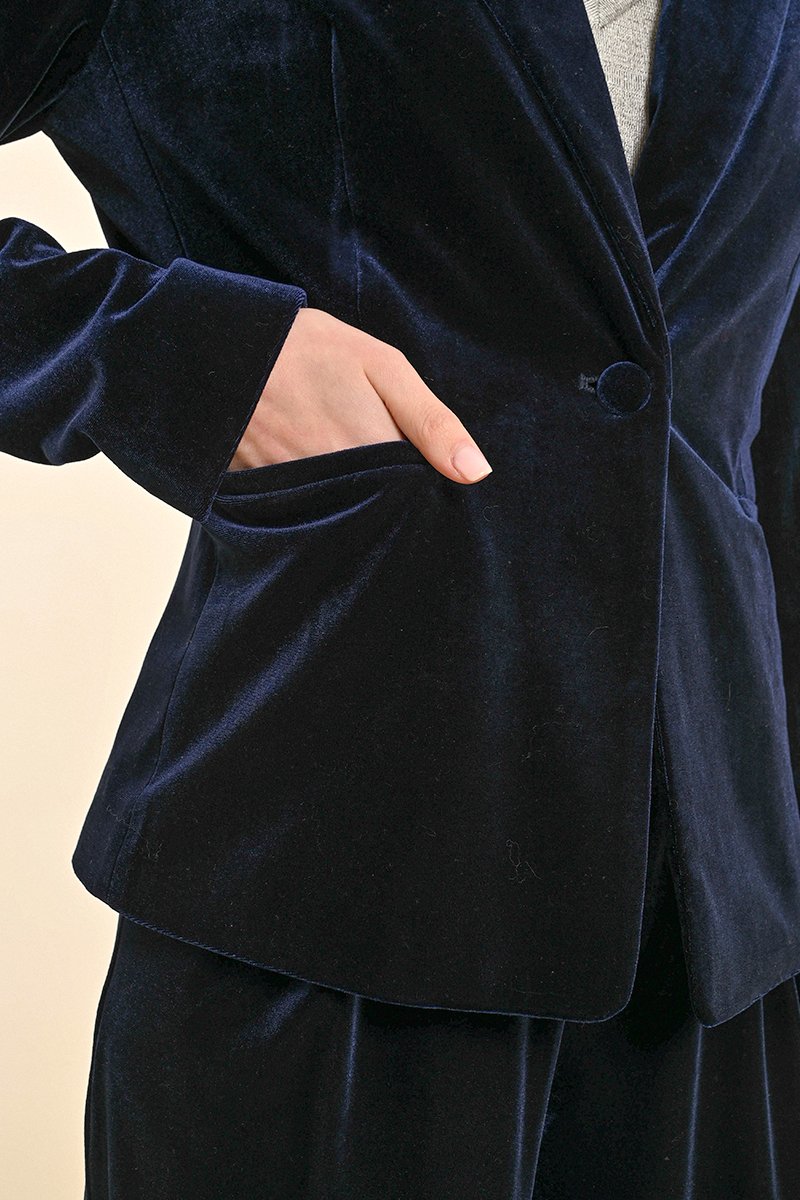 Blazer - Bleu Marine - Femme