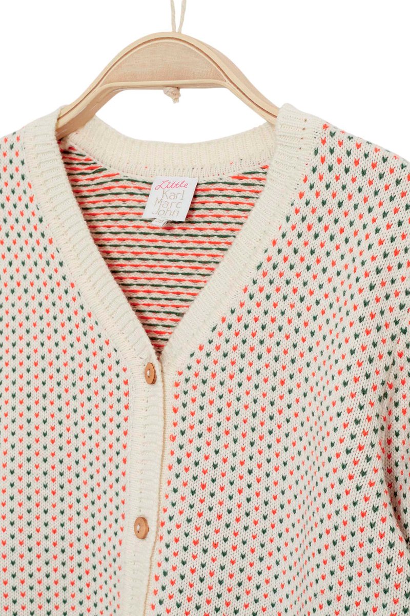 Gelaty Vest - Ecru And Red
