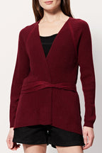 Minesota Wool And Cashmere Vest - Burgundy