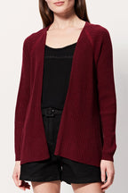 Minesota Wool And Cashmere Vest - Burgundy