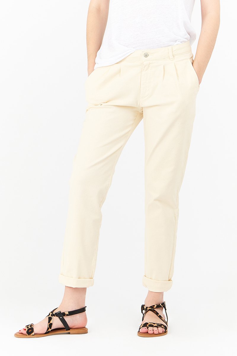 Pantalon Droit - Écru
