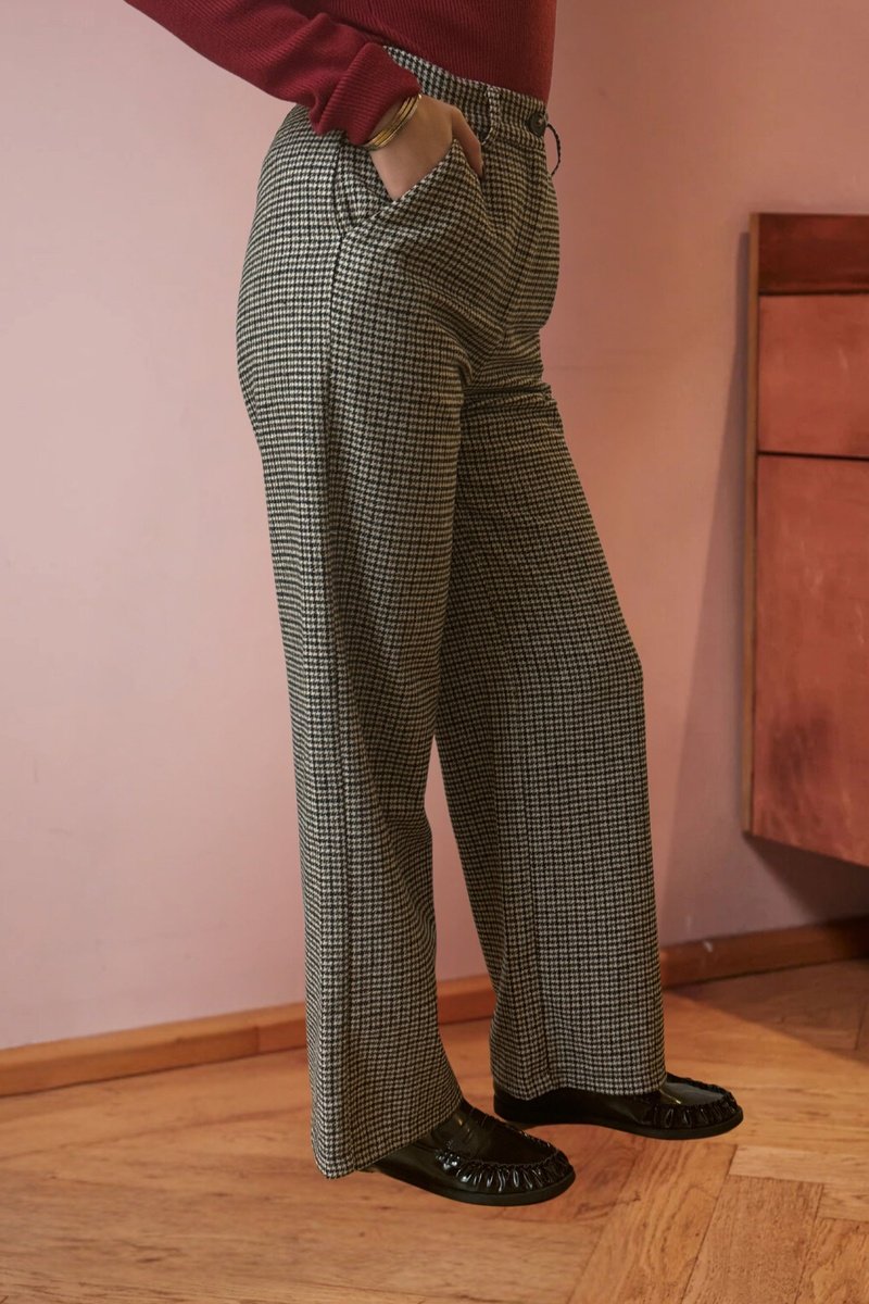 Pantalón recto Peris - Taupe