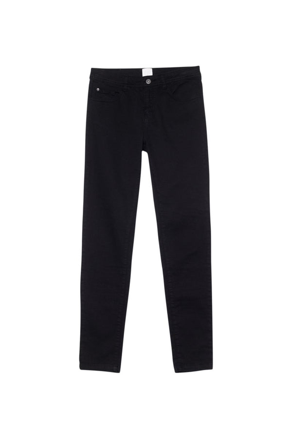 Pantalones slim con pómulos - Negro