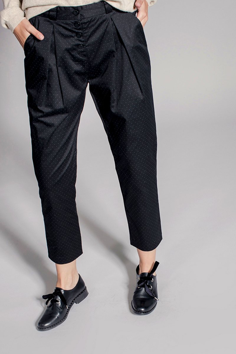 Pantalon Carotte 7/8 Paloma - Noir