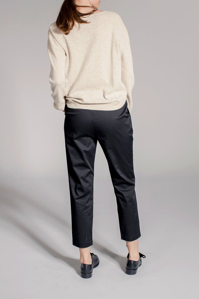 Pantalon Carotte 7/8 Paloma - Noir