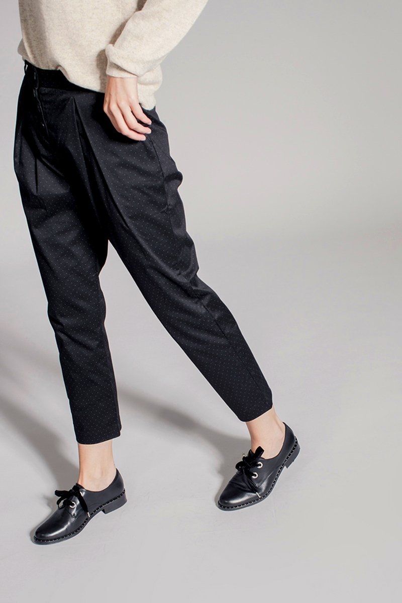 Pantalon Carotte 7/8 Paloma - Noir