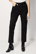 Pitt High Waisted Straight Jeans - Black
