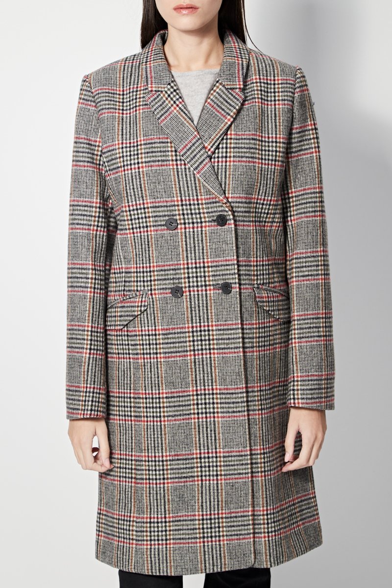 Manteau En Laine Louisiane - Gris