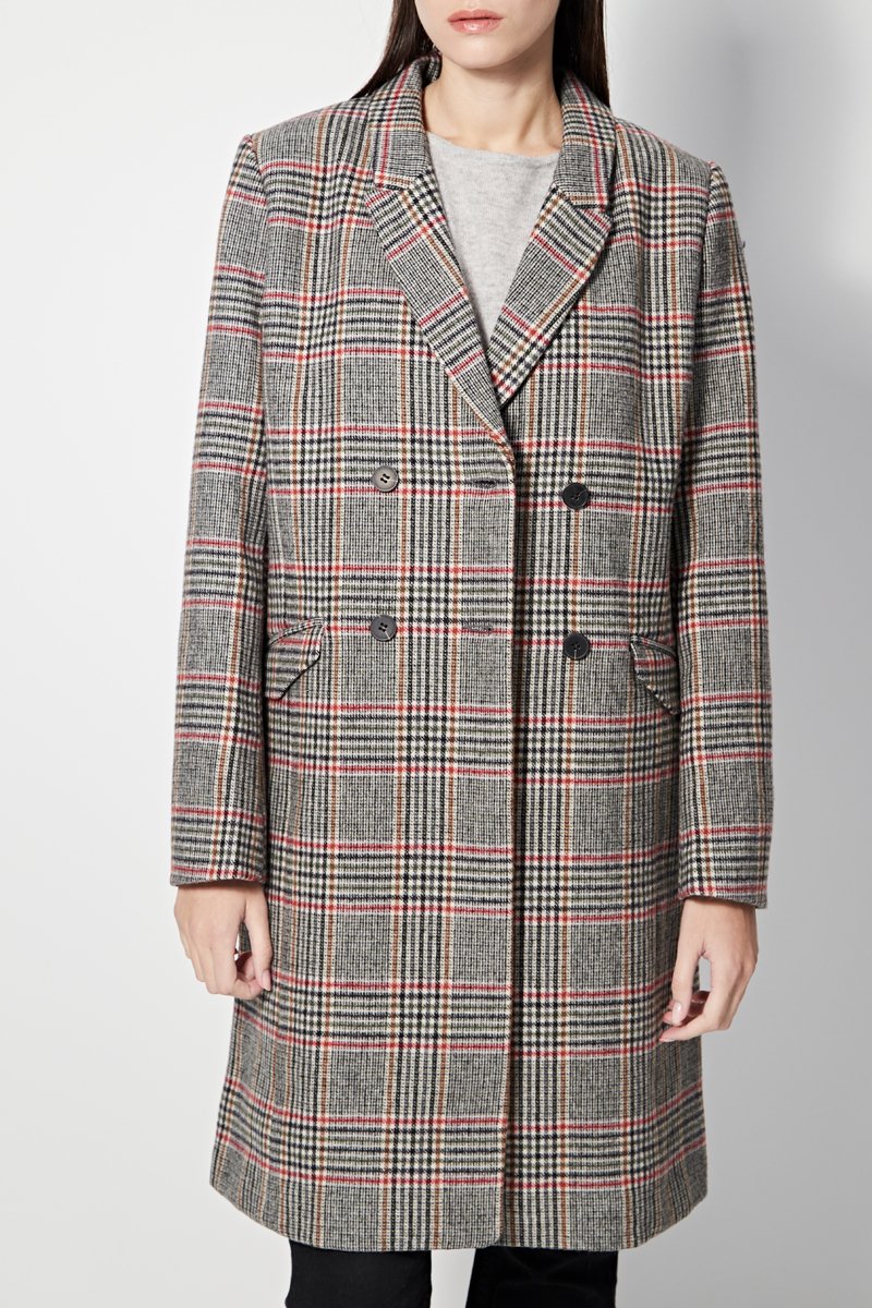 Manteau En Laine Louisiane - Gris