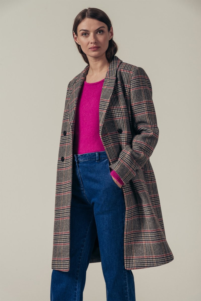 Manteau En Laine Louisiane - Gris