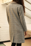 Manteau En Laine Recyclée - Gris