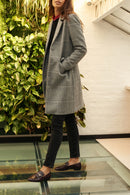 Manteau En Laine Recyclée - Gris