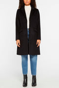 Manteau En Laine Recyclée - Noir