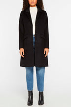 Manteau En Laine Recyclée - Noir