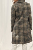 Manteau En Laine Recyclée - Gris Foncé