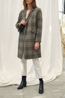 Manteau En Laine Recyclée - Gris Foncé