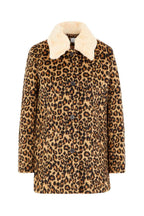 Recycled Wool Coat - Beige and Brown