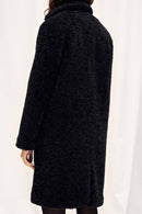 Manteau En Fourrure Synthétique - Noir