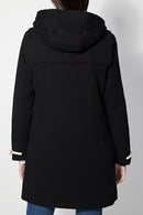 Manteau À Capuche En Laine Liverpool - Noir