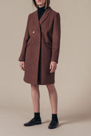 Manteau En Laine Louisiane - Marron