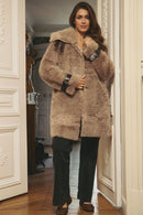 Manteau Toucher Doux Ludivine - Marron Clair