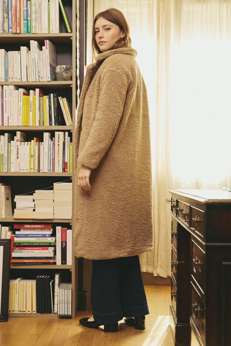 Manteau Laurine - Marron Clair