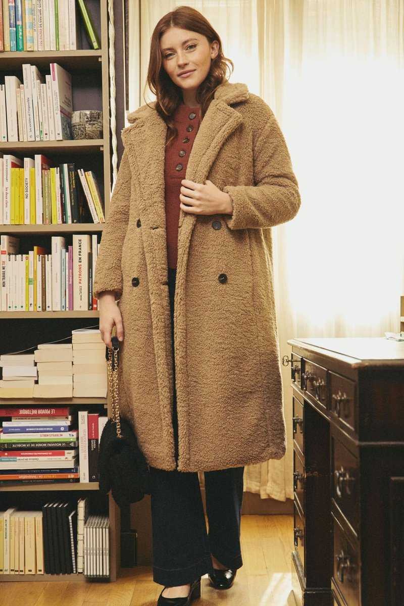 Manteau Laurine - Marron Clair