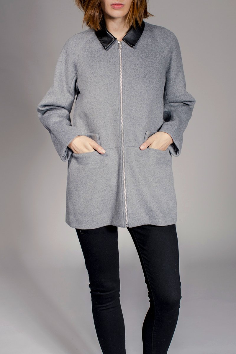 Veste En Laine Lalaland - Gris Clair Chiné