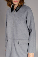 Veste En Laine Lalaland - Gris Clair Chiné