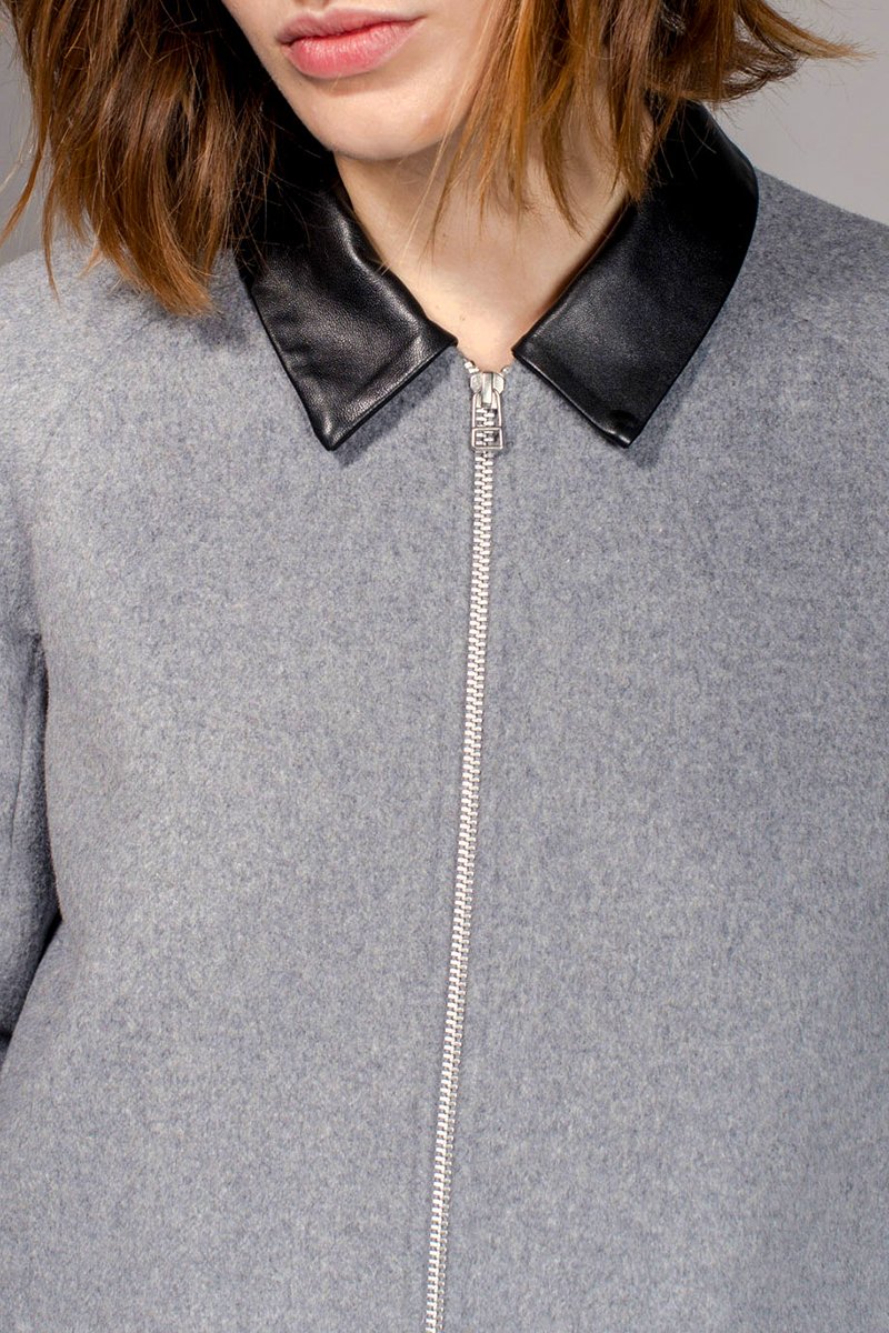 Veste En Laine Lalaland - Gris Clair Chiné