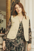Victor Sleeveless Jacket - Beige