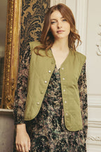 Chaqueta sin mangas Victor - Caqui