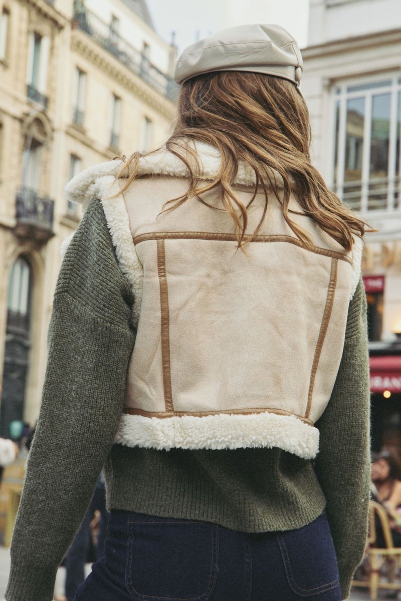 Veste Sans Manches Valere - Beige