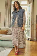 Veste Sans Manches En Jean Vione - Bleu