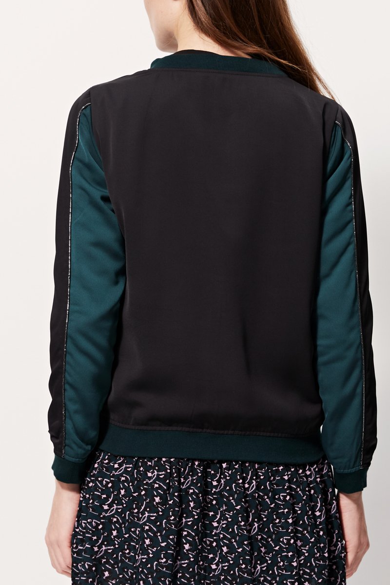 Veste Réversible Vaghera - Bleu Canard Et Noir