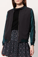 Veste Réversible Vaghera - Bleu Canard Et Noir