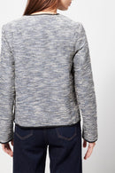 Veste Courte Texturée - Noir Chiné