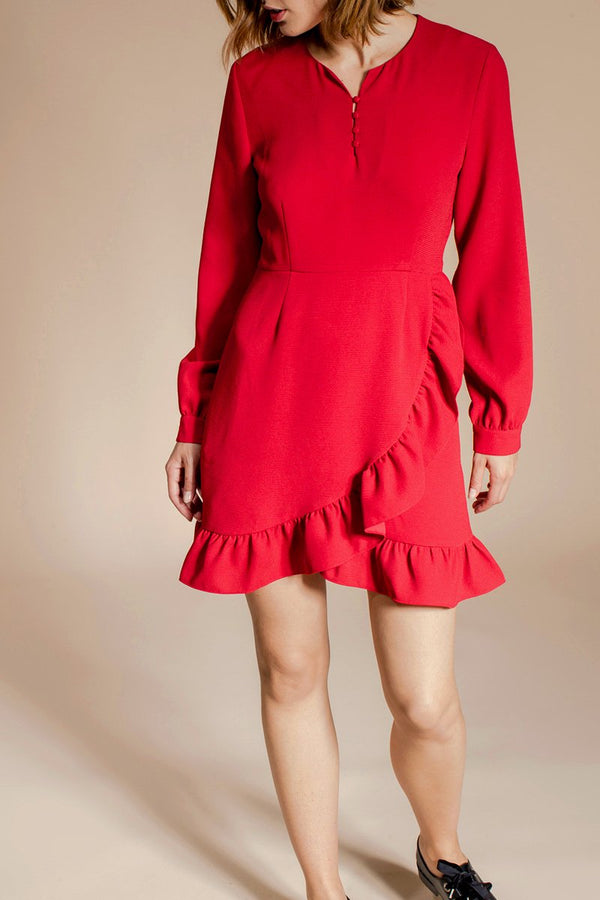 Vestido arcoíris - Rojo