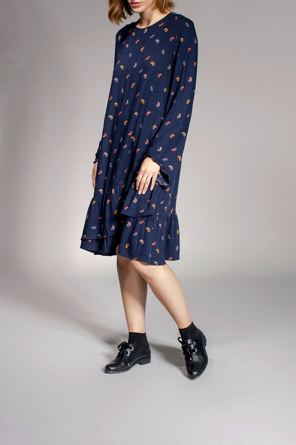 Vestido recto Rythme - Azul marino