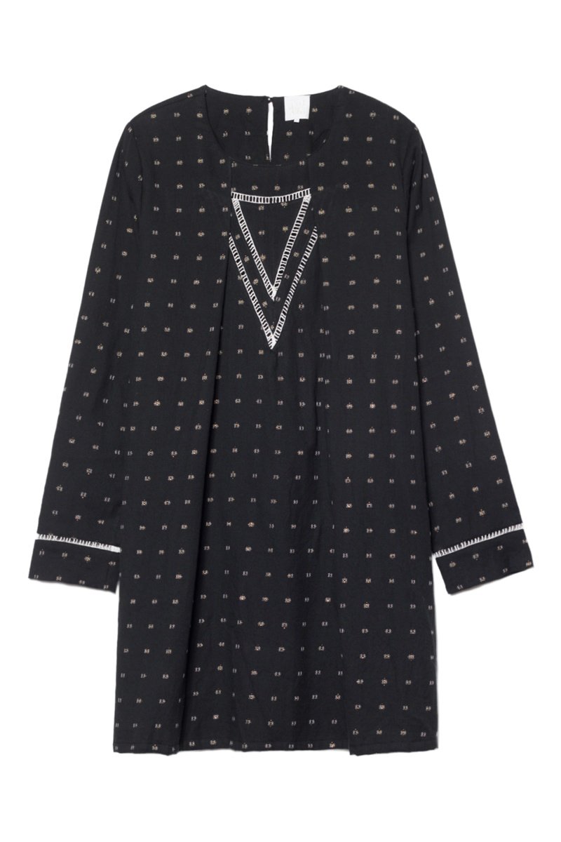 Vestido Rumba Trapecio - Negro