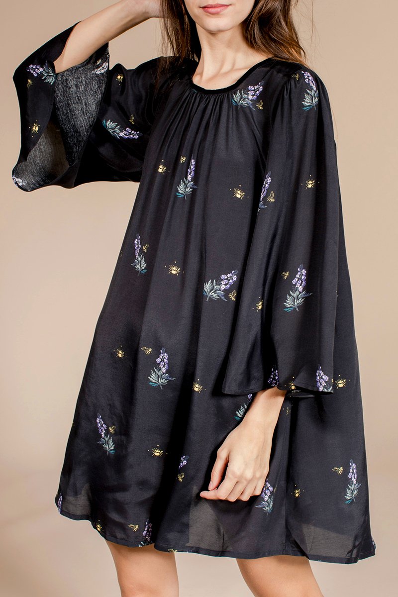 Robe Trapèze Ricola - Noir