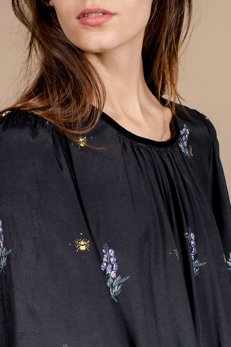 Robe Trapèze Ricola - Noir