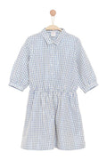 Rainy Dress - Navy Blue And White