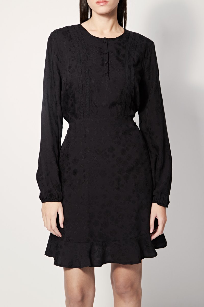 Riotte Straight Dress - Black