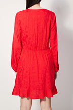 Vestido recto Riotte - Rojo