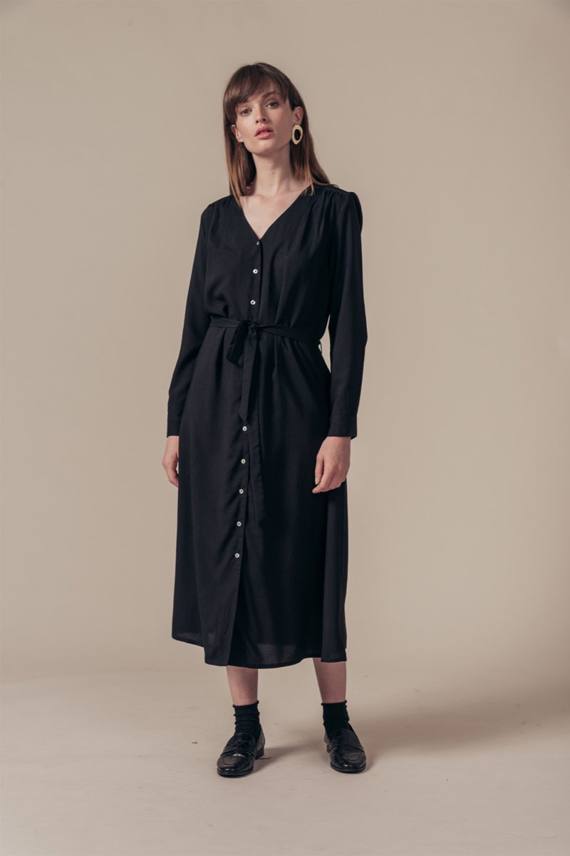 Redland Shirt Dress - Black